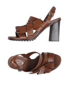 Сандалии Tod'S, шоколадный