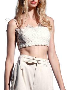 Укороченный топ Johanna Smocked Walter Baker, цвет Bone