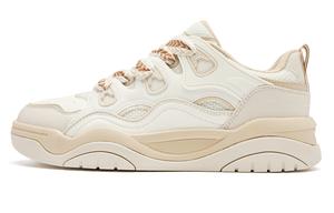 QIAODAN Устойчивые к сухому истиранию, легкие, нескользящие, низкие, мужские, кроссовки для скейтбординга, цвет слоновой кости, оригинальные белые