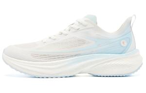 QIAODAN Кроссовки для бега Light Speed 5.0PLUS с амортизацией, противоскользящие, износостойкие, низкие, женские, цвет белый, синий