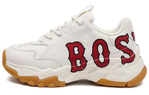 Массивные кроссовки MLB с усиленной подошвой низкие унисекс бело-красные