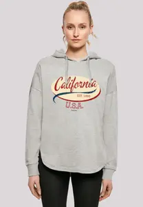 Толстовка F4NT4STIC "California OVERSIZE HOODIE", принт, серый