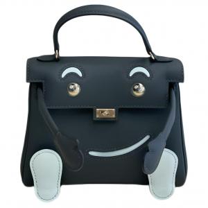 HERMES Кожаная сумка Kelly Doll Swift для женщин Emerald