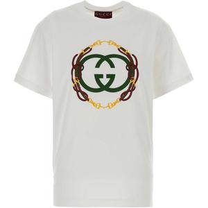 Футболка женская с рукавом drop shoulder SS26 GUCCI, белый