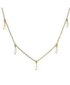 Золотое жемчужное ожерелье - Локи Ana Luisa, gold