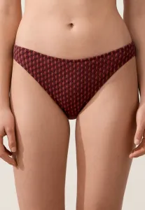 Классические плавки от бикини с геометрическим узором Oysho, Mustard Yellow