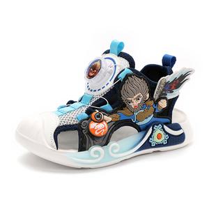 Детские сандалии с низким верхом, нескользящие, износостойкие, дышащие RHOBESAM, синий