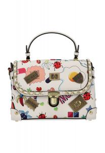 MYMO Сумка 'Eyetheme' в белом цвете