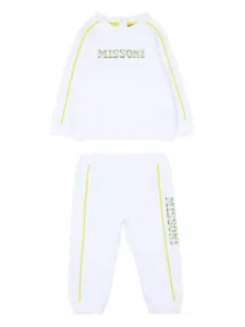Спортивный костюм с длинными рукавами Missoni Kids, белый