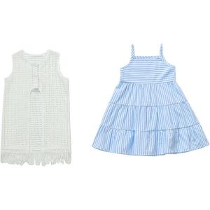 Детский комплект из двух предметов: юбка и футболка с круглым вырезом и коротким рукавом PROTECTCAMEL, синий