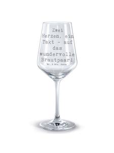 Бокал для вина с надписью, жених и невеста, сердечки с надписью в прозрачном виде Mr. & Mrs. Panda