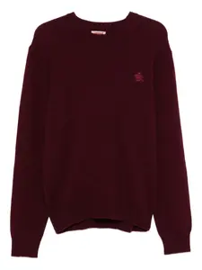 Вышитый свитер с круглым вырезом BARACUTA, красный