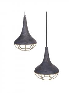 Beliani Подвесные светильники BAGMATI в черно-латунном исполнении - (Ш) 36 x (В) 150 x (Д) 36 см