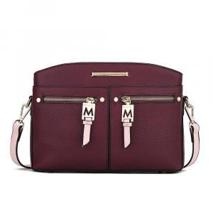 Коллекция MKF Женские сумки через плечо Zoely из веганской кожи от Mia k MKF Collection, цвет Wine Blush