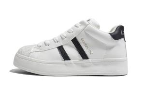 Скользоустойчивые износостойкие низкие скейтерские туфли для женщин RENBEN, белый