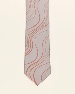 Мужской серый галстук с принтом PuroEgo