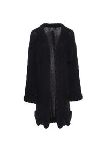 Вязаный кардиган faina, черный