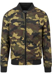 Куртка-бомбер Urban Classics Light Camo Bomber Jacket, цвет woodland
