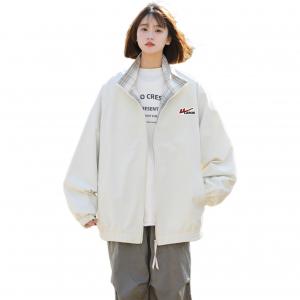 Куртка женская Stand Collar Moderate Instructor WARRIOR, бежевый (diy badge)