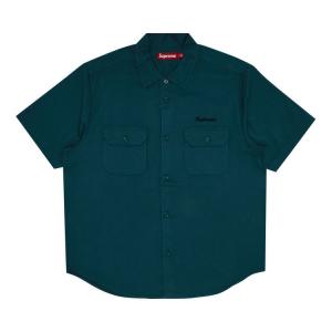 Рубашка Supreme Rhinestone Pin Up Short-Sleeve Work Shirt, Work Green