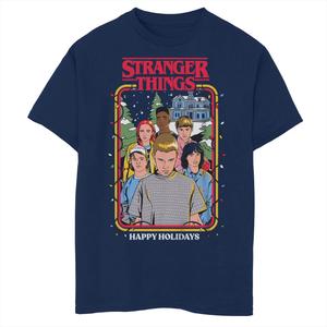 Футболка с рисунком группы и портретом для мальчиков 8–20 лет «Очень странные дела» с праздниками Licensed Character