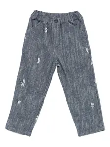 Джинсы с эффектом потертости LALALU, синий