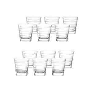 Стаканы Trinkgläser Vario 250 мл, набор из 12 прозрачных штук Leonardo, прозрачный