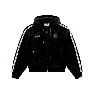 Бай *A Bathing APe логотип вельветовый худи Aape, черный