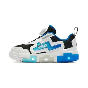 FILA KIDS Детские кроссовки BOA с противоскользящим покрытием, износостойкие, низкие, черные, белые, синие, для детей от 3 до 7 лет