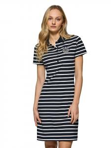 Polo Club Платье-поло темно-синего/белого цвета
