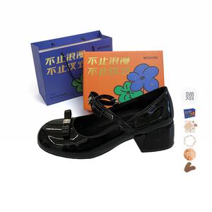 WOXXXN Туфли Мэри Джейн на массивном каблуке женские черные, цвет Black[Box Included](Gift Included)