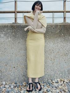 Юбка Josie с боковыми деталями-завязками Whistles, Yellow