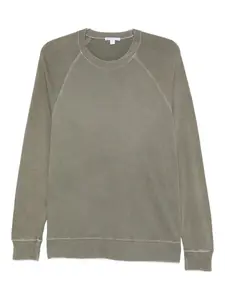 Хлопковый свитшот James Perse, серый