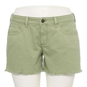 Джинсовые шорты миди с низкой посадкой для подростков plus size So, Olive
