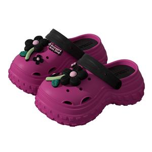 TAFN Красные женские сабо с цветочным принтом, цвет Rose Red (Floral)