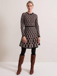 Платье-качели джози Phase Eight, черный/разноцветный