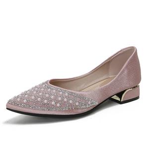Повседневные однобортные туфли женские JIUXINGDAO, Dusty Pink