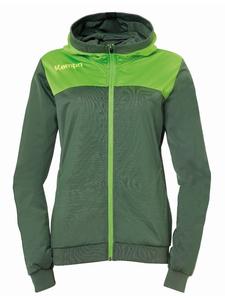 Женская куртка с капюшоном Emotion 2.0 зеленого цвета Kempa