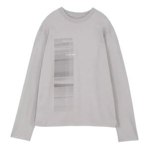 Футболка diffusion graphic long shirt tee 'mid grey' A-Cold-Wall*, серый