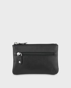 El Potro маленький мужской кожаный кошелек на молнии черного цвета El Potro, черный