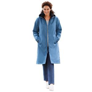 Дождевик mid-length Plus size Woman Within, Storm Blue