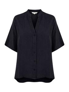 Ghita топ с V-образным вырезом из чистого льна Part Two, Dark Navy