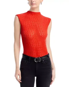 Шерстяной свитер с высоким воротником Tana Rag & Bone, оранжевый