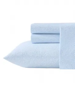 Комплект постельного белья Loveston из 4 предметов, изготовленный из хлопкового перкаля с плотностью 200 нитей, размер Full Laura Ashley, голубой