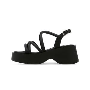 C°BANNER Женские сандалии на одной застежке черные, цвет Black