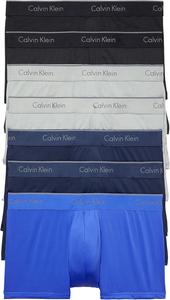 Комплект из 7 мужских трусов-боксеров Calvin Klein Micro Stretch с низкой посадкой, 2 Black, 2 Blue Shadow, 2 Medium Grey, 1 Cobalt Water