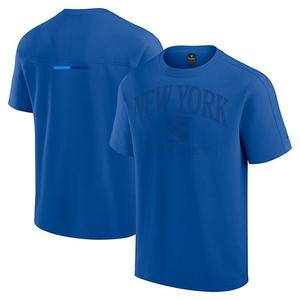 Мужская синяя футболка new york rangers elements flex tri-blend Fanatics