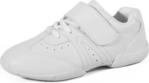 Кроссовки для черлидинга для девочек BAXINIER, белые, легкие, для соревнований, детские тренировочные танцевальные и теннисные кроссовки