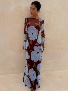 Платье Poppy Aria Never Fully Dressed, Burgundy/Blue