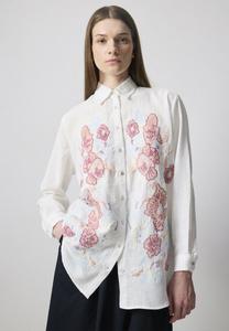 Блузка на пуговицах WITH EMBROIDERY DETAILS Touché Privé, кремовый